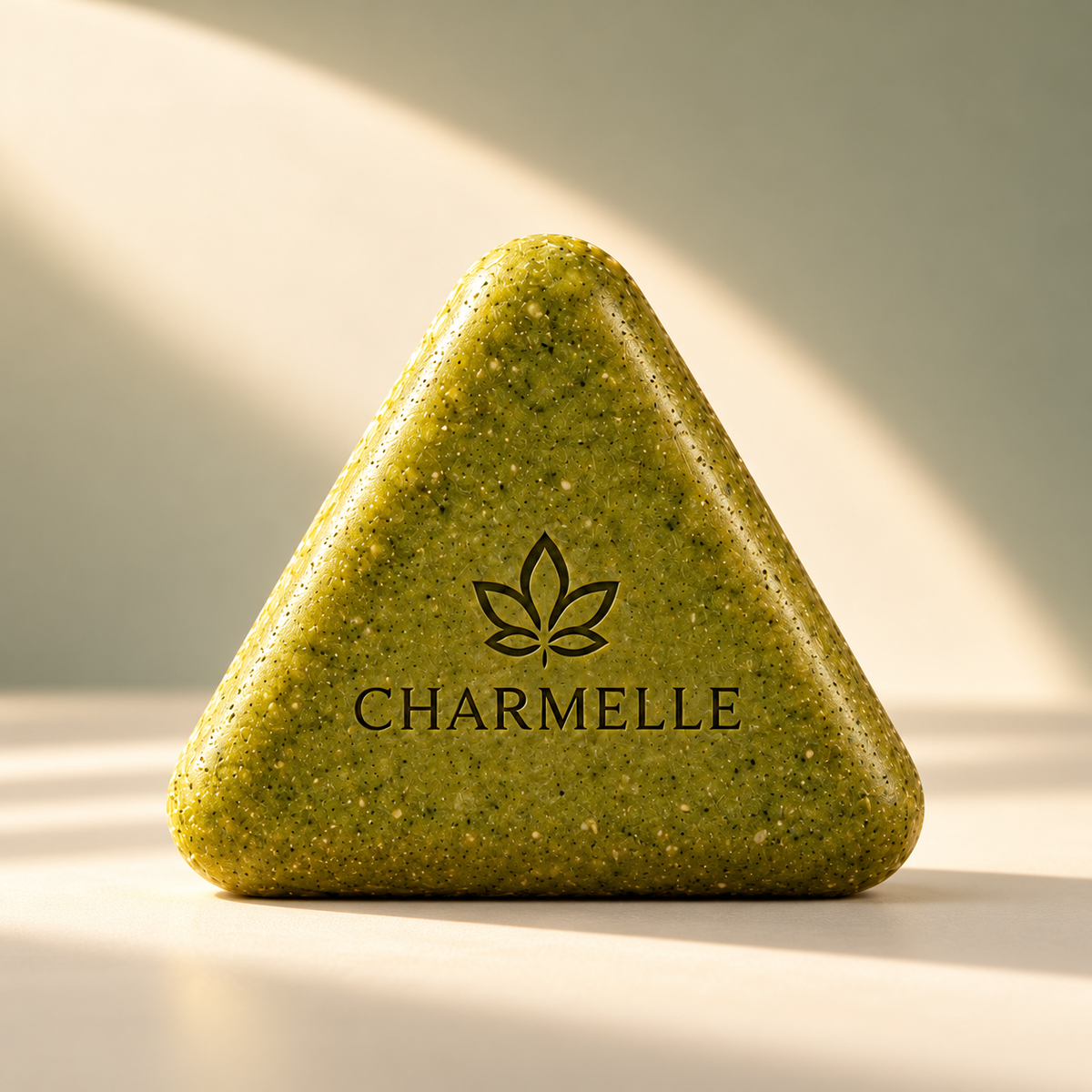 1 savon solide Charmelle aux 12 plantes, gravé CHARMELLE